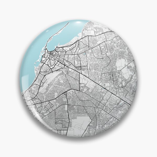 Item preview, Luanda City Map of Angola - Circle designed and sold by deMAP.