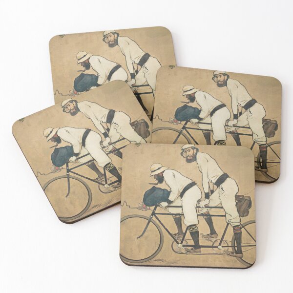 Item preview, Ramon Casas – Ramon Casas and Pere Romeu on a Tandem | Modernist Catalan Poster Art designed and sold by vakashop.