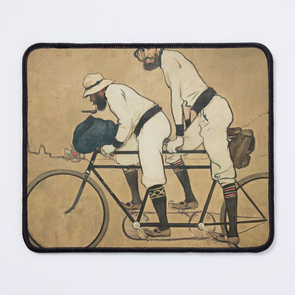 Item preview, Ramon Casas – Ramon Casas and Pere Romeu on a Tandem | Modernist Catalan Poster Art designed and sold by vakashop.