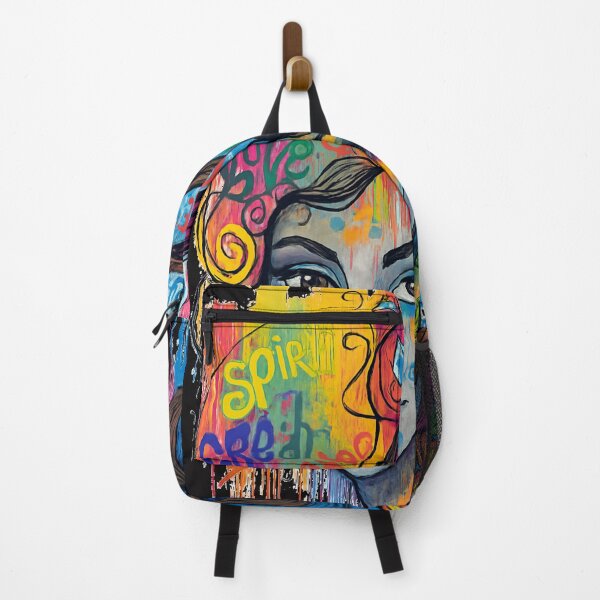Item preview, Love & Create – Colorful Graffiti Portrait Art Tee designed and sold by RetroRespect.