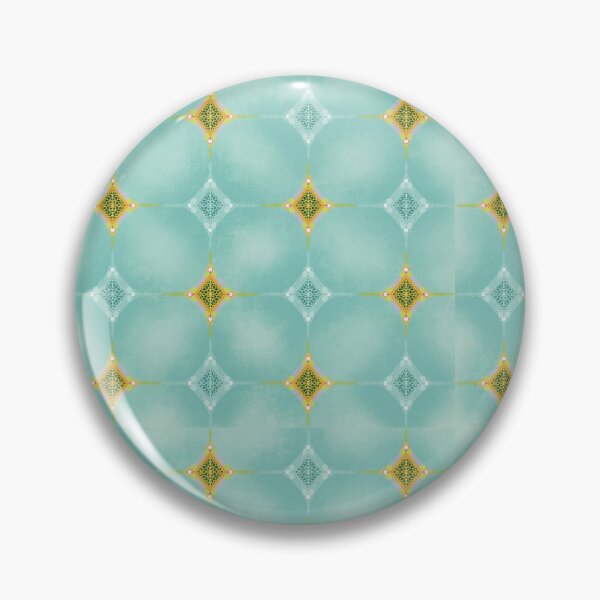 Item preview, Elegant Diamond Lace & Floral Pattern on Aqua Background designed and sold by Nan Studio.
