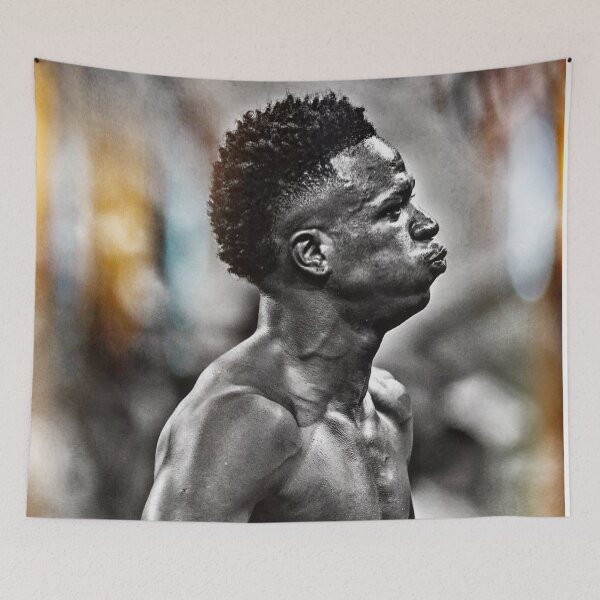 Item preview, Vinicius Jr black and white designed and sold by SentidoCreativo.