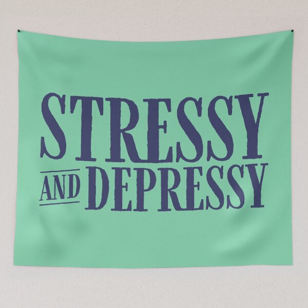 Item preview, Stressy and Depressy V2 - Denim designed and sold by sillyjess.