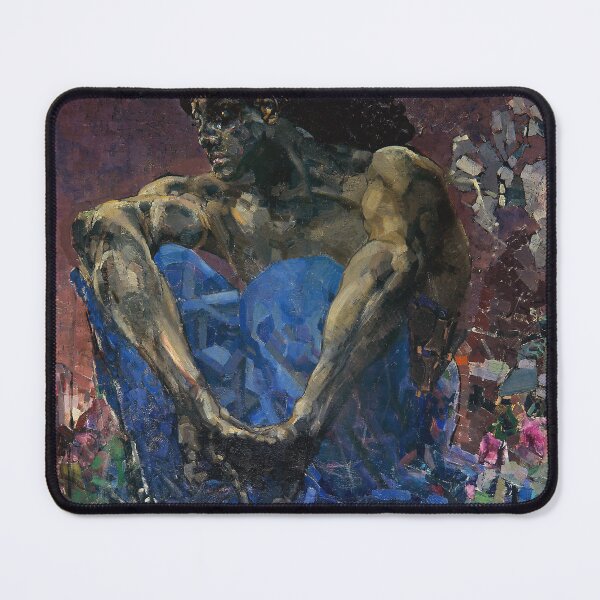 Item preview, Mikhail Vrubel – Demon | Russian Symbolist Tragic Mythical Portrait designed and sold by vakashop.