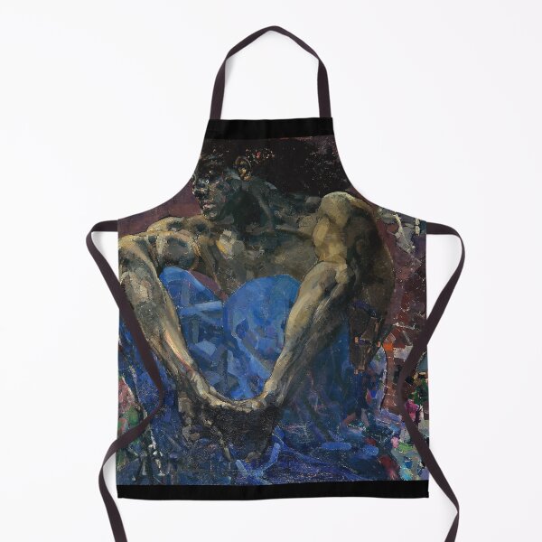 Item preview, Mikhail Vrubel – Demon | Russian Symbolist Tragic Mythical Portrait designed and sold by vakashop.