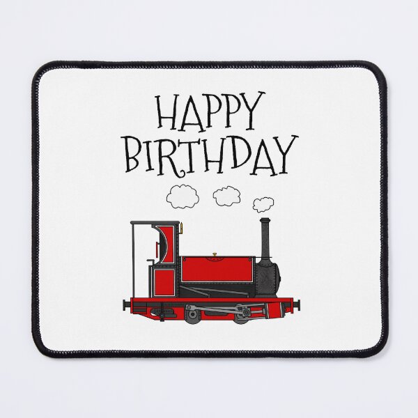 Item preview, Narrow Gauge Steam Train, Happy Birthday Rail Enthusiast (Red) designed and sold by doodlerob.
