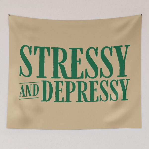 Item preview, Stressy and Depressy V2 - Pine designed and sold by sillyjess.