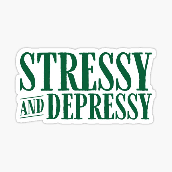 Item preview, Stressy and Depressy V2 - Pine designed and sold by sillyjess.