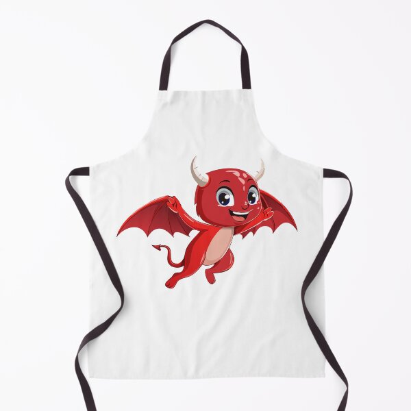 Item preview, Cute cartoon flying devil, Evil laughing devil, red demon, red Devil illustration, designed and sold by Danler.