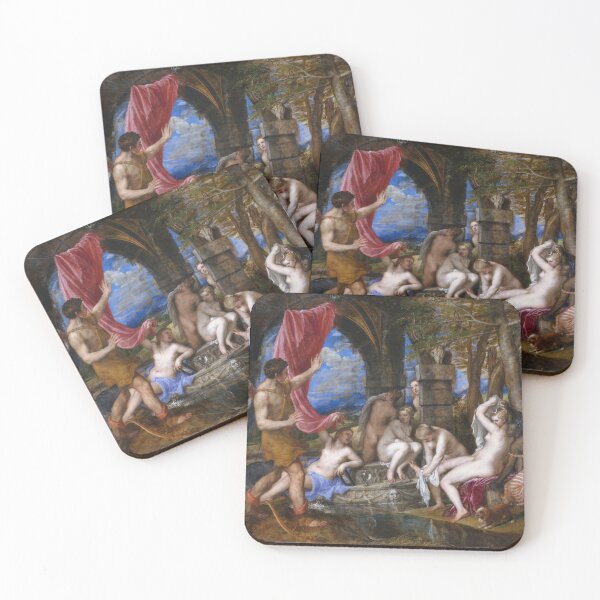 Item preview, Titian – Diana and Actaeon | Renaissance Mythological Nude Masterpiece designed and sold by vakashop.