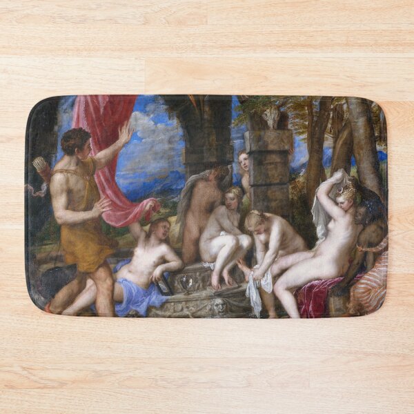 Item preview, Titian – Diana and Actaeon | Renaissance Mythological Nude Masterpiece designed and sold by vakashop.