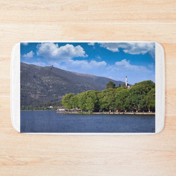 Item preview, Aslan Pasha mosque and Ioannina lake landscape, Ioannina, Greece designed and sold by goceris.