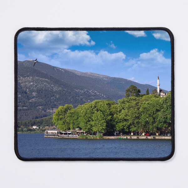 Item preview, Aslan Pasha mosque and Ioannina lake landscape, Ioannina, Greece designed and sold by goceris.