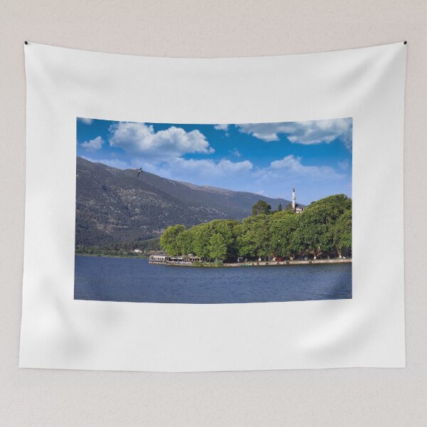 Item preview, Aslan Pasha mosque and Ioannina lake landscape, Ioannina, Greece designed and sold by goceris.