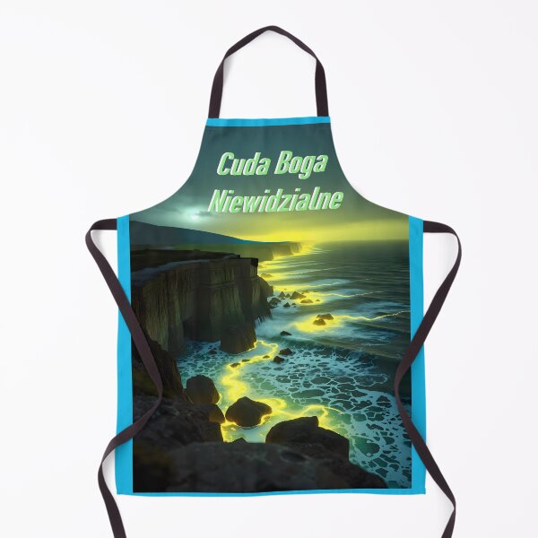 Item preview, Miracles of God, invisible night ocean shore, neon - lemon glow designed and sold by Felia001.
