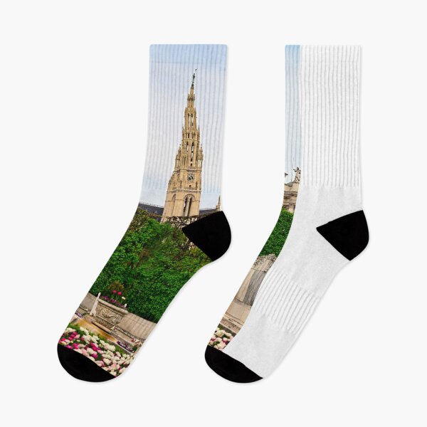 Item preview, Volksgarten and Rathaus tower in the background in Vienna designed and sold by goceris.