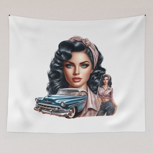 Item preview, "Retro Glamour: Charm and Audacity of Pin-Ups” designed and sold by CHRIST5000.