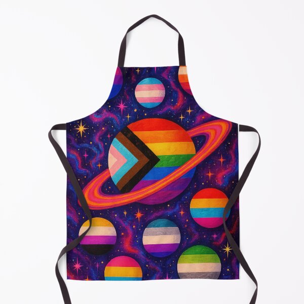 Item preview, Queer Cosmos – Pride Planets in Outer Space designed and sold by TeesAndSass.