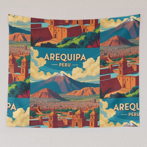 Item preview, Arequipa Peru Vintage Travel Tourism designed and sold by TravelersGems.