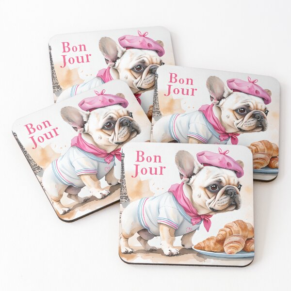 Item preview,  Bon Jour Frenchie - Parisian Pup designed and sold by ArtisticDesignsbyLinda.