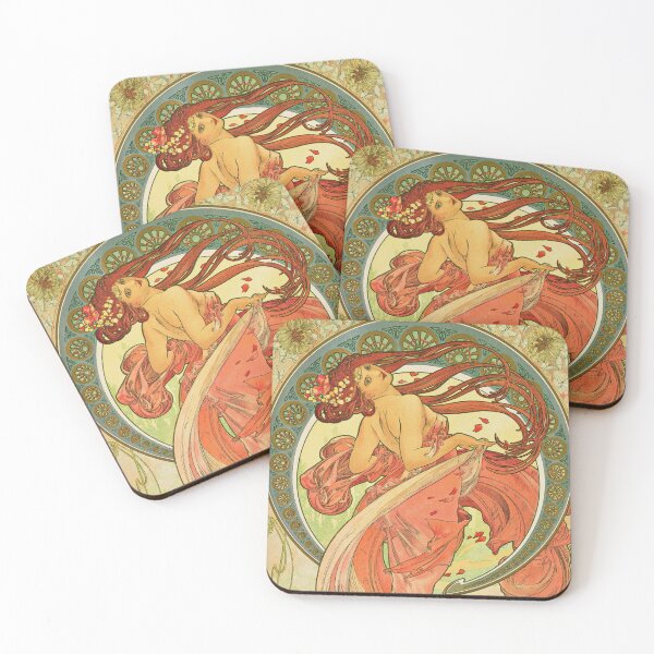 Item preview, Alphonse Mucha – Dance | Art Nouveau Allegory of Grace and Movement designed and sold by vakashop.