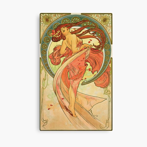 Item preview, Alphonse Mucha – Dance | Art Nouveau Allegory of Grace and Movement designed and sold by vakashop.
