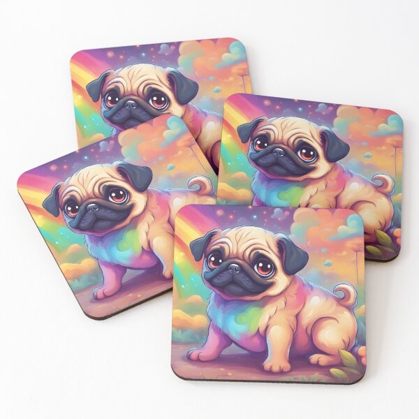Item preview, Colorful Pug designed and sold by almadigitalarts.