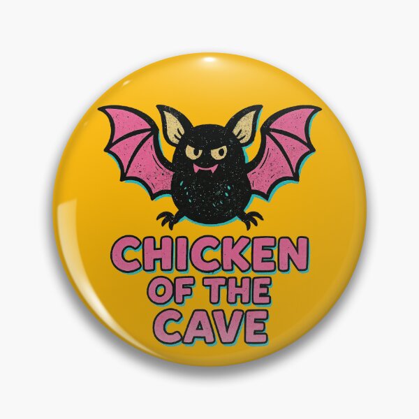 Item preview, Chicken of the Cave – Funny Bat Pun Retro Cartoon Design	 designed and sold by Victor Shadehorn.