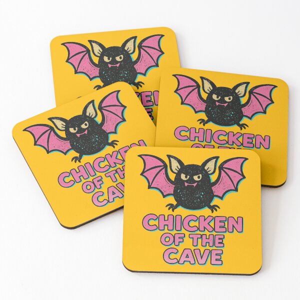 Item preview, Chicken of the Cave – Funny Bat Pun Retro Cartoon Design	 designed and sold by Victor Shadehorn.