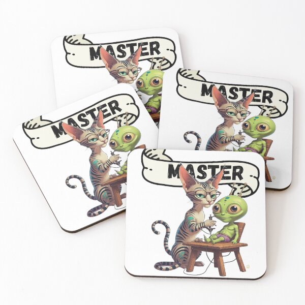 Item preview, Cat Master and Alien Apprentice designed and sold by MoodLex.