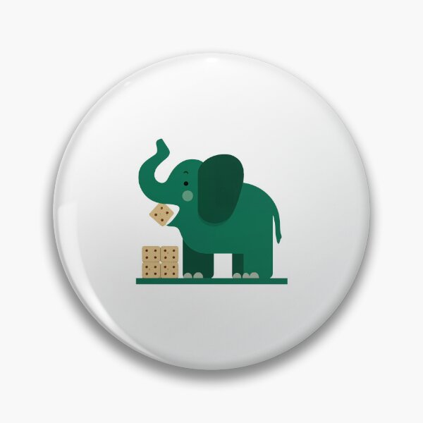 Item preview, Elephant Eating Crackers On Their Workplace Snack Break designed and sold by FWLKIT.
