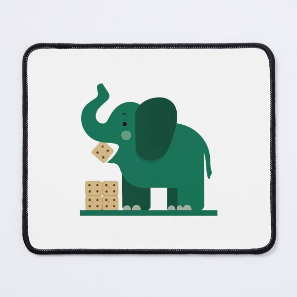 Item preview, Elephant Eating Crackers On Their Workplace Snack Break designed and sold by FWLKIT.