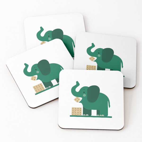 Item preview, Elephant Eating Crackers On Their Workplace Snack Break designed and sold by FWLKIT.