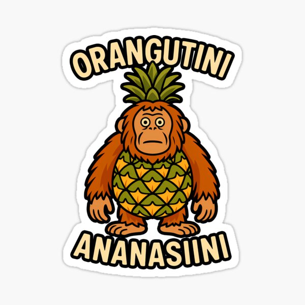 Item preview, Orangutini Ananasiini – Italian Brainrot Pineapple Orangutan designed and sold by Deorbitee.