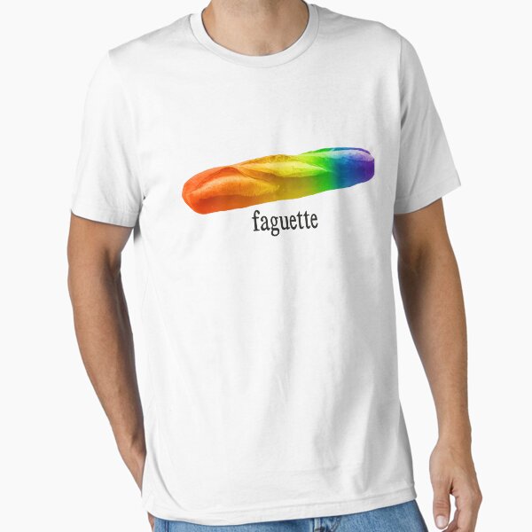 Aperçu de l'œuvre Faguette LGBT, Baguette LGBT, Fierté rigolote, Blague lesbienne gay française, Mème humour LGBT créée et vendue par Annietong.
