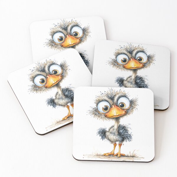 Item preview, Cute Cartoon Ostrich  designed and sold by StudioRedKoala.