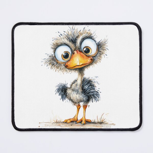 Item preview, Cute Cartoon Ostrich  designed and sold by StudioRedKoala.