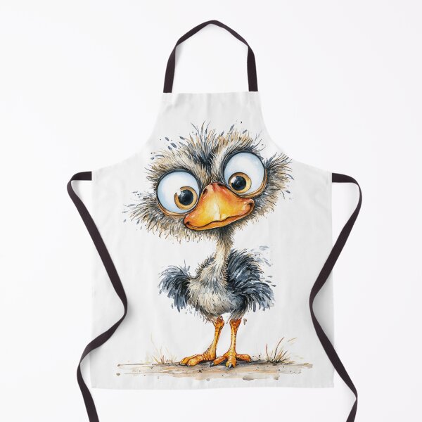 Item preview, Cute Cartoon Ostrich designed and sold by StudioRedKoala.