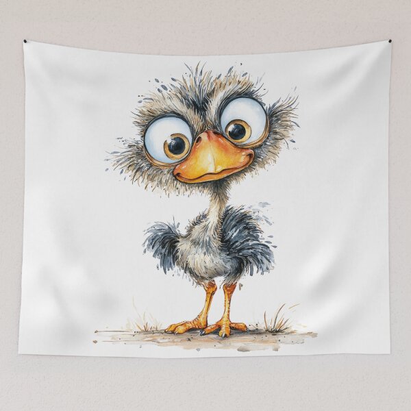 Item preview, Cute Cartoon Ostrich  designed and sold by StudioRedKoala.