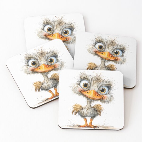 Item preview, Cute Cartoon Ostrich  designed and sold by StudioRedKoala.