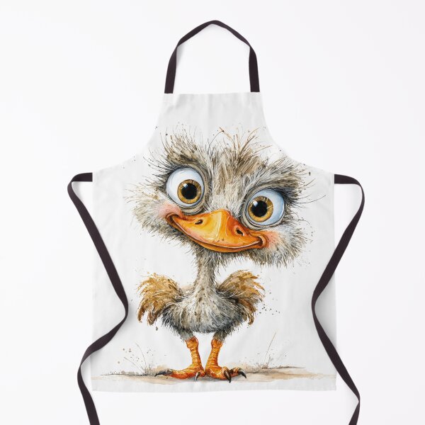 Item preview, Cute Cartoon Ostrich designed and sold by StudioRedKoala.
