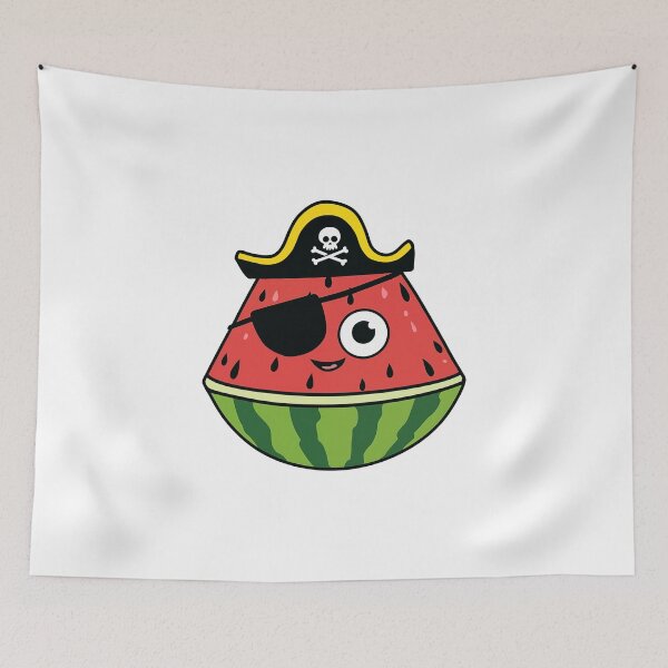 Item preview, Watermelon Pirate Skipper Captain Admiral designed and sold by FWLKIT.