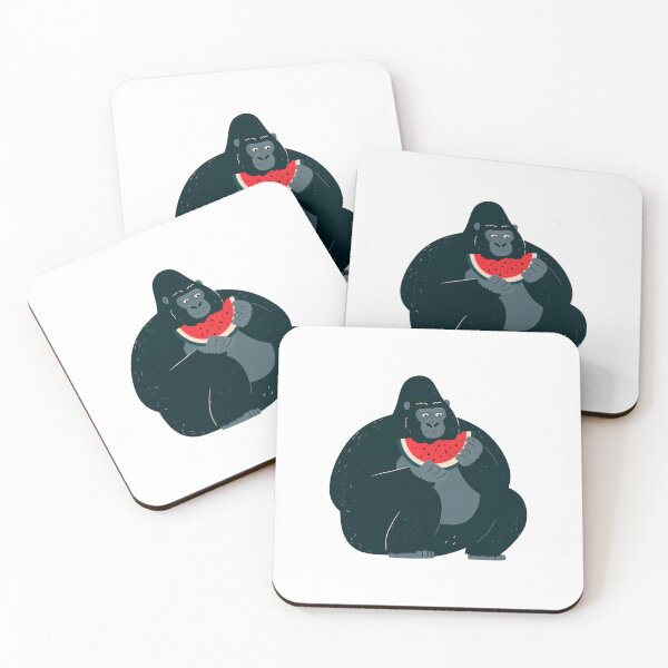 Item preview, Gorilla Eating Watermelon Seasonal Fruit designed and sold by FWLKIT.