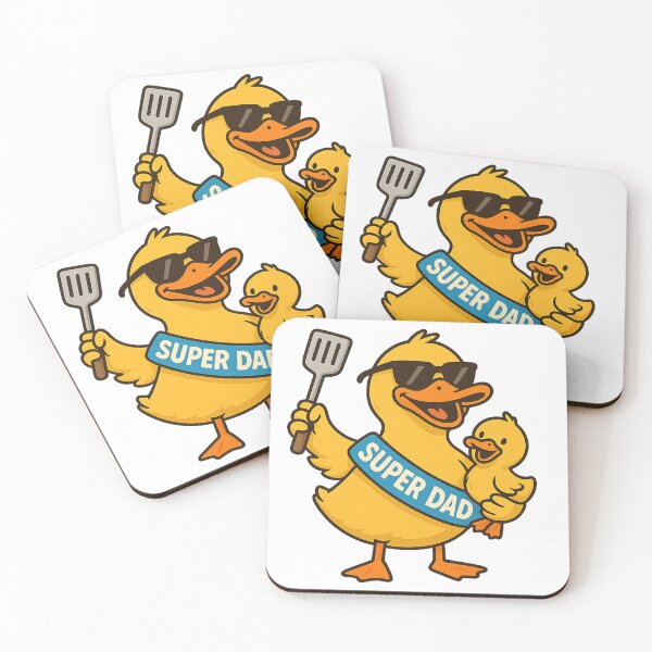 Item preview, Super Dad Duck – Funny Father's Day Cartoon Design designed and sold by Duckish Store.