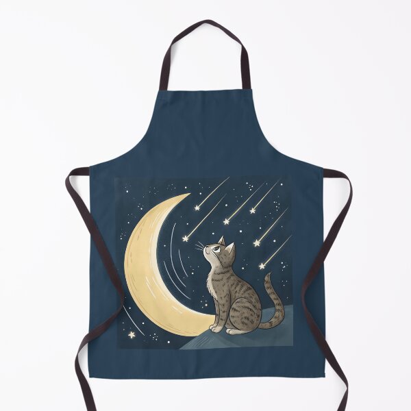 Item preview, Cat Gazing at the Moon and Shooting Stars designed and sold by Danivique.