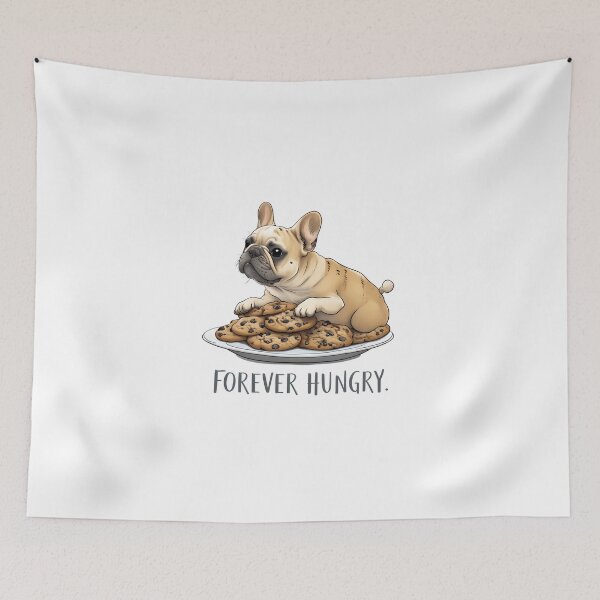 Item preview, Forever Hungry Frenchie - Cookie Monster Pup designed and sold by ArtisticDesignsbyLinda.