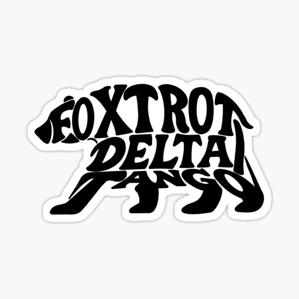 Item preview, Foxtrot Delta Tango designed and sold by Kate Miller Illustrator.