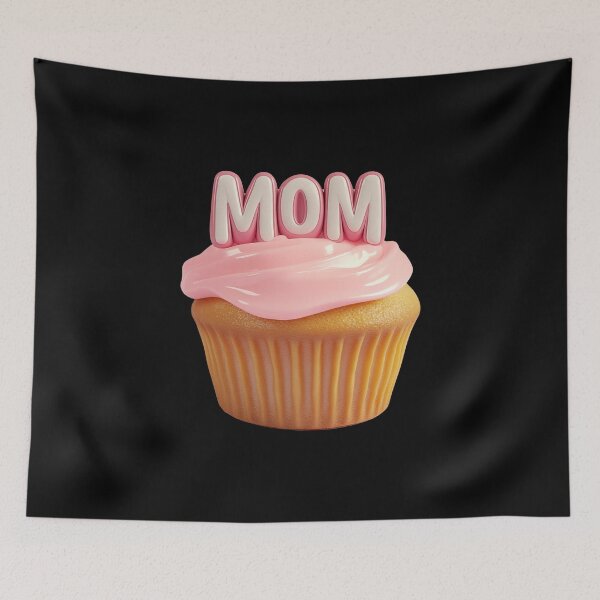 Item preview, MOM word on a blueberry muffin	 designed and sold by FWLKIT.