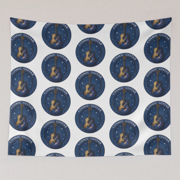 Item preview, Cosmic Guitar Starry Night Art | Celestial Acoustic Guitar Fantasy Music Design designed and sold by Shoot-The-Moon.
