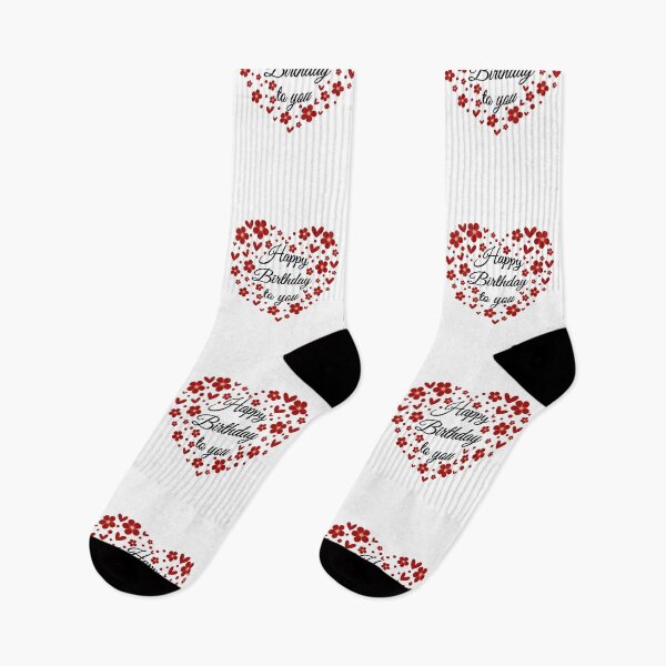 Item preview, red floral heart - happy birthday to you designed and sold by PnrArtDesign.